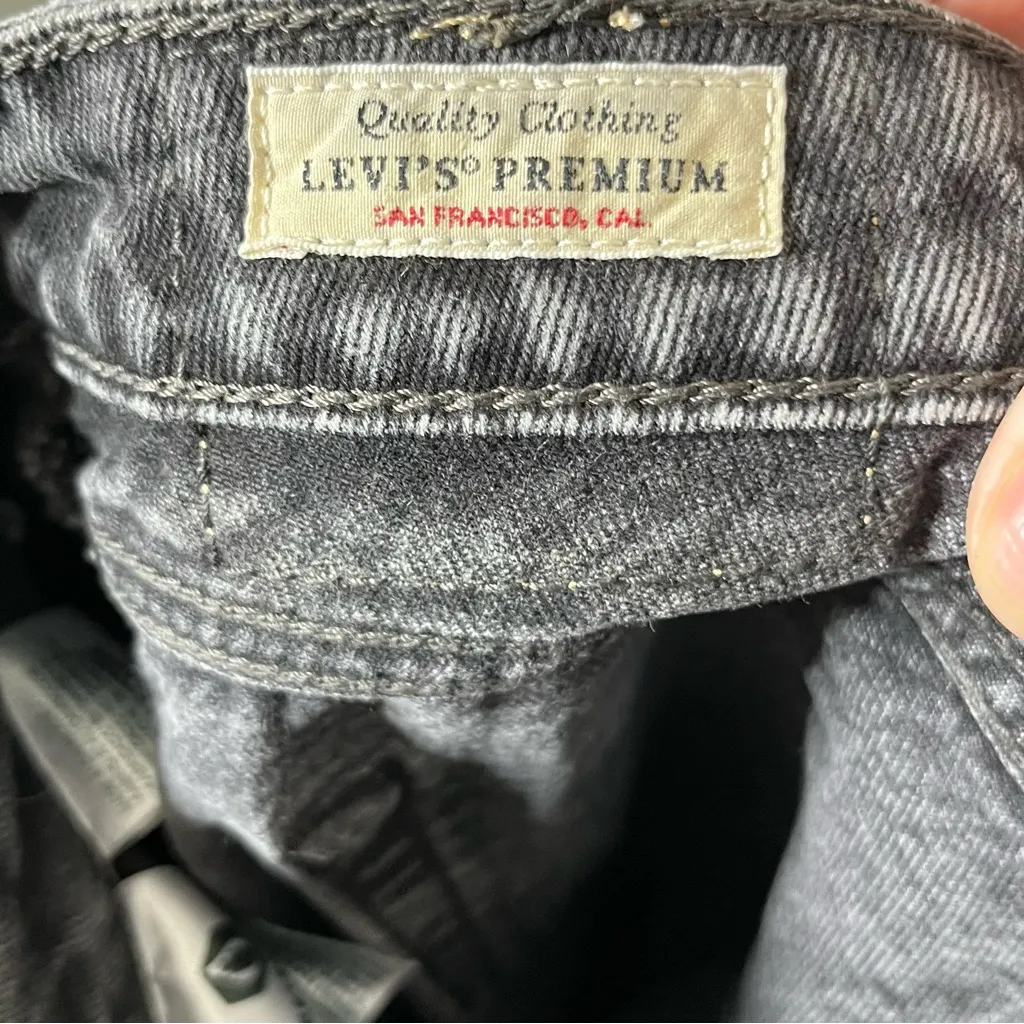 Levi’s Low Loose Jeans Tech Storm Black Wash Women’s Size 30 Wide Leg High Rise - Image 12