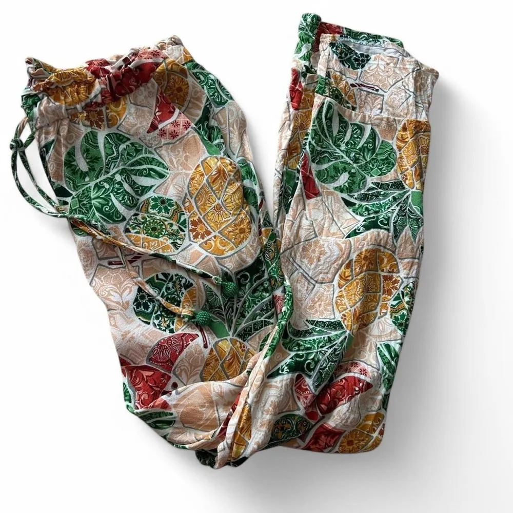 Farm Rio for Anthropologie Mosaic Tapered Pants -  XS - Image 5