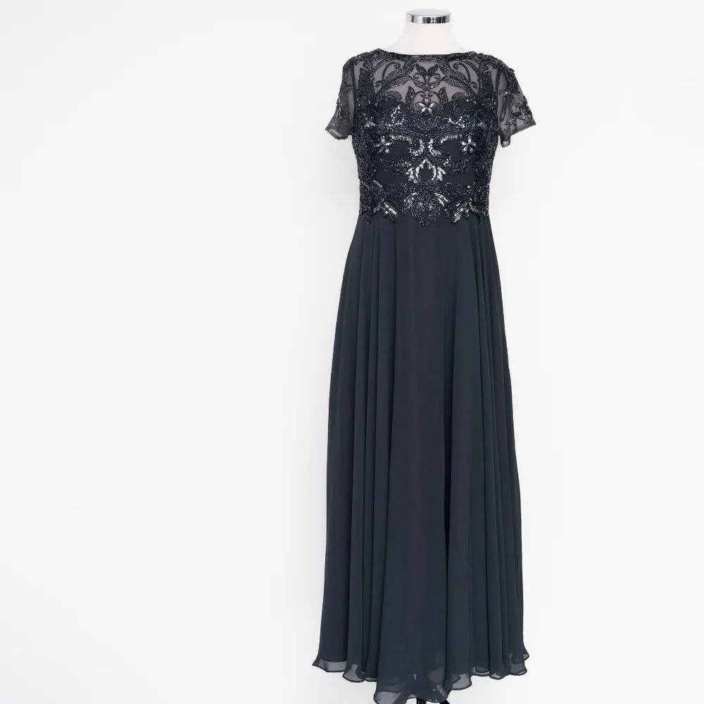 Xscape | Beaded Detail Bodice Fit and Flare Gown - Image 2