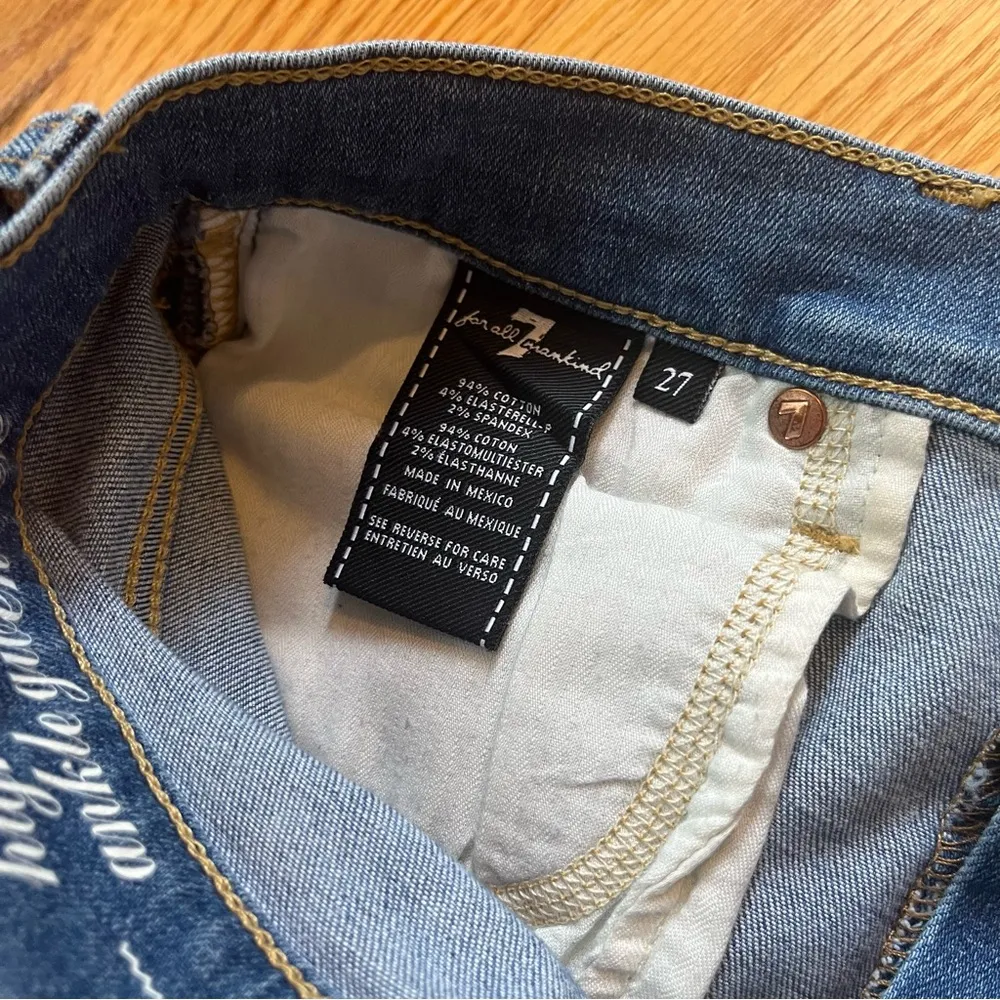 7 for all mankind Genevieve high waist ankle jeans size 27 - Image 4