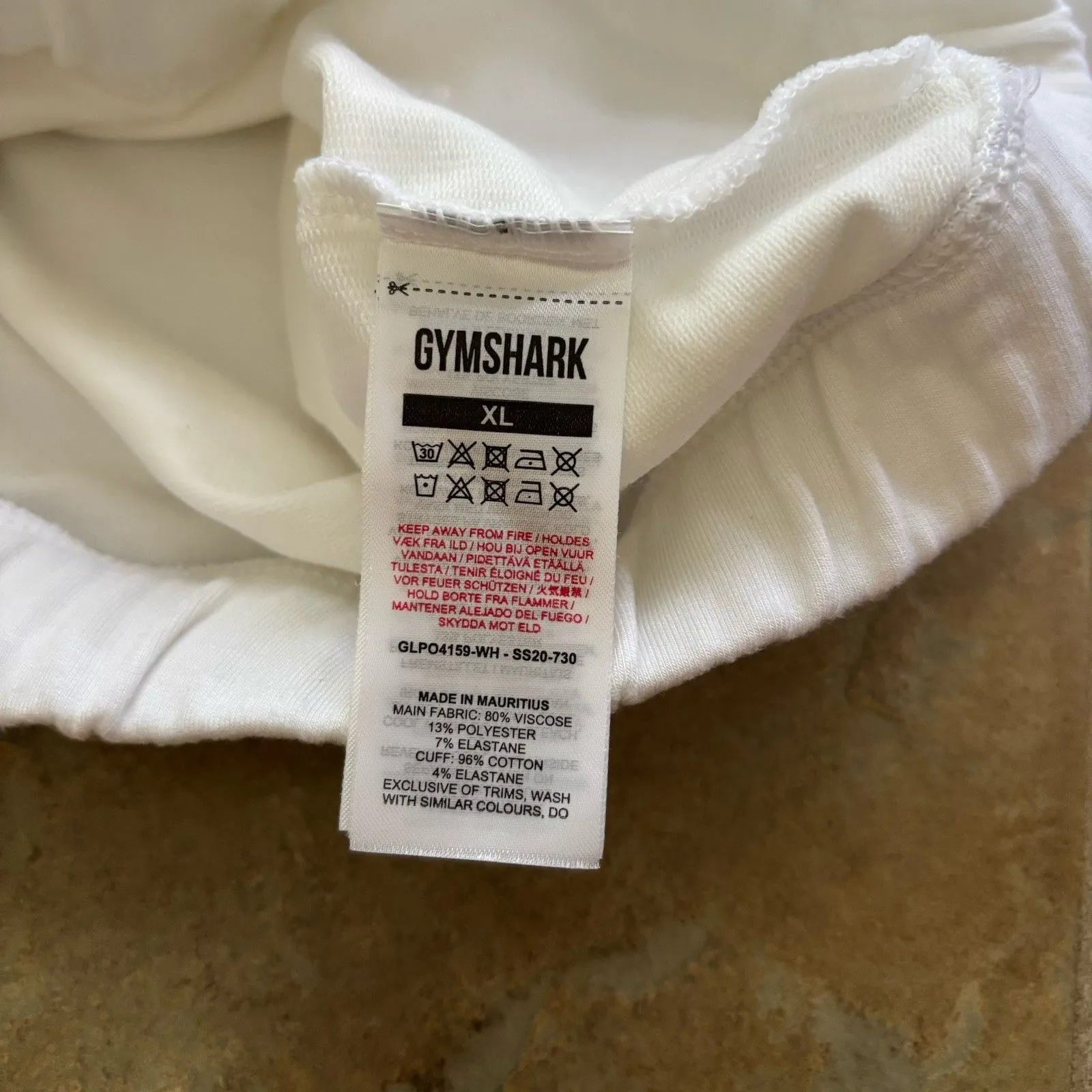 Gymshark  Sweater Womens Size XL Quarter Zip Pullover White Cropped Soft - Image 4