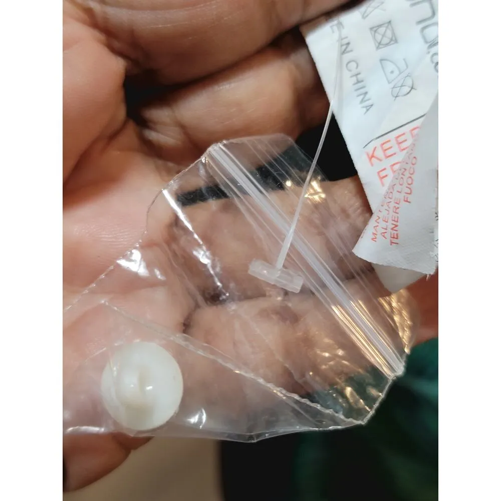 Boohoo Romper Women's 6 Green & White Polyester Elastic Waist V-Neck Long Sleeve - Image 6