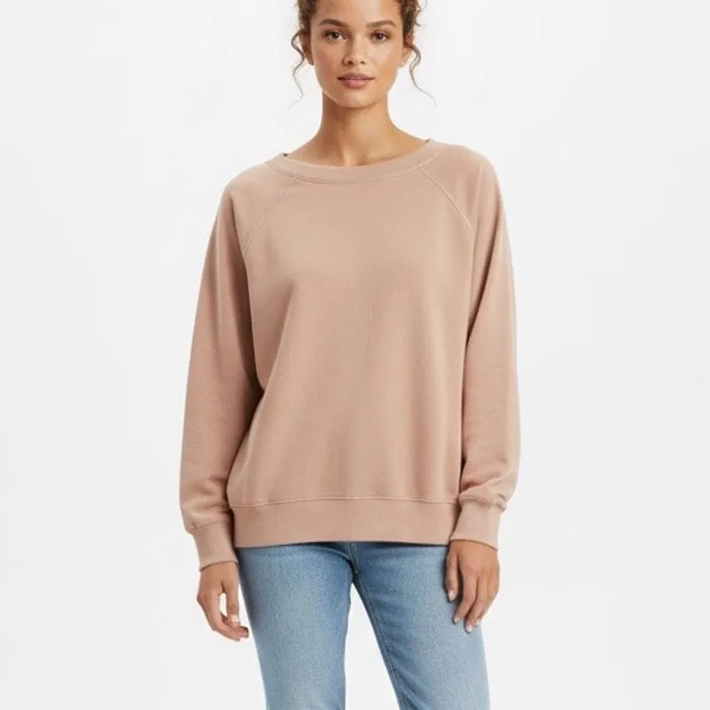 Mate The Label Size 3X Rose Pink Organic Terry Sweatshirt New With Tags - Image 10