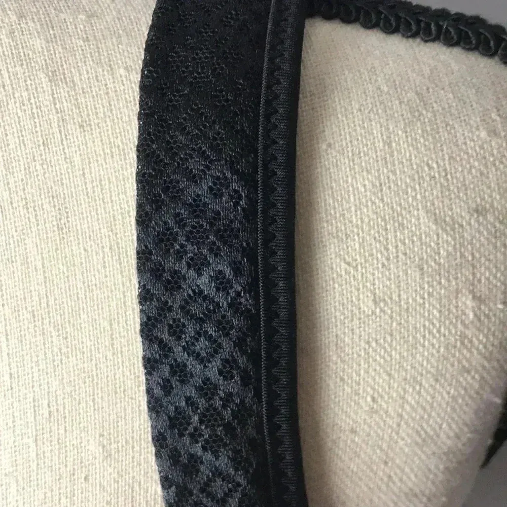 EUC  PLAYTEX WOMENS SZ 44DDD WIDE STRAP BLACK BRA - Image 4