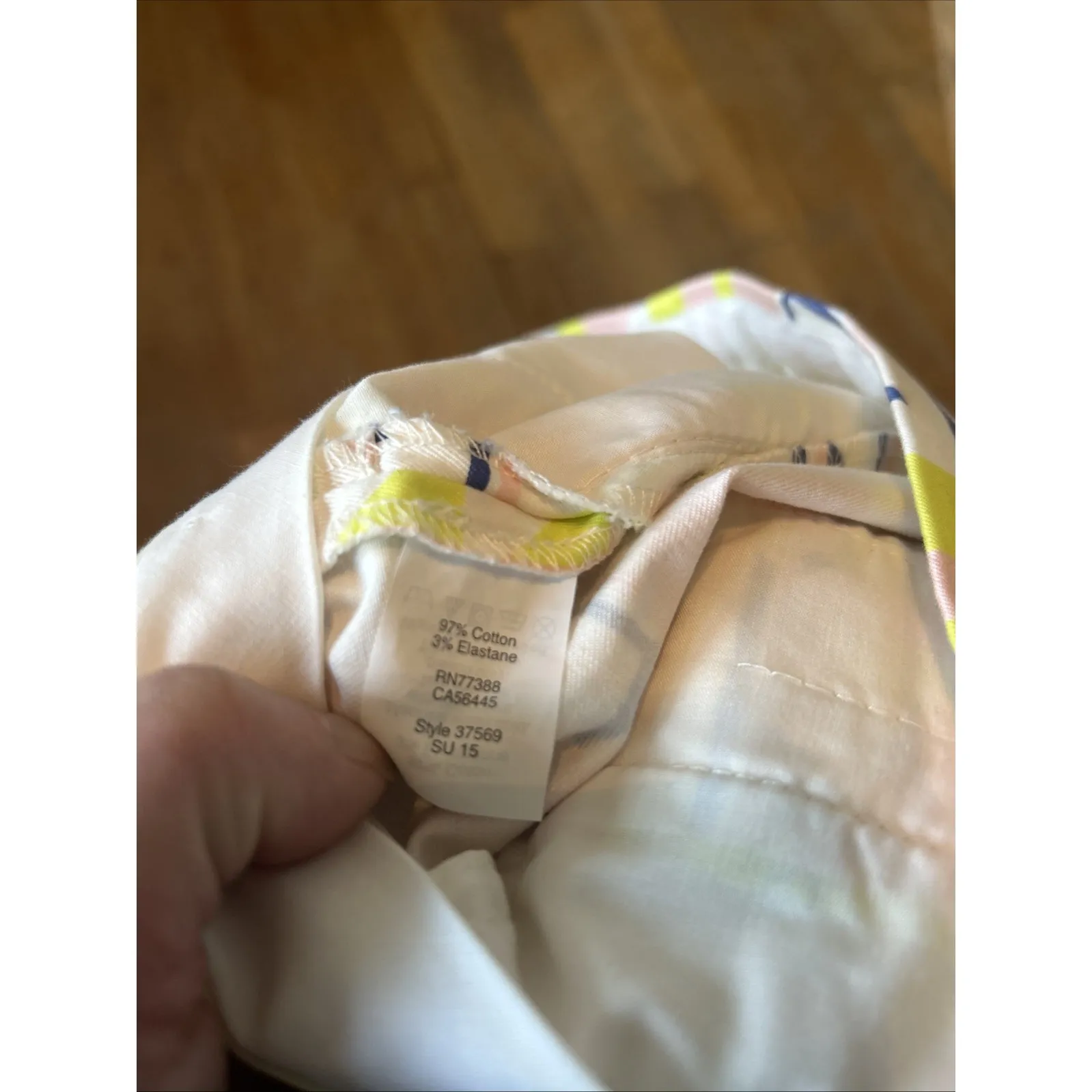 J Crew Geometric Color lock Design Cotton Shorts Women's‎ 0 Summer Beach Resort - Image 6