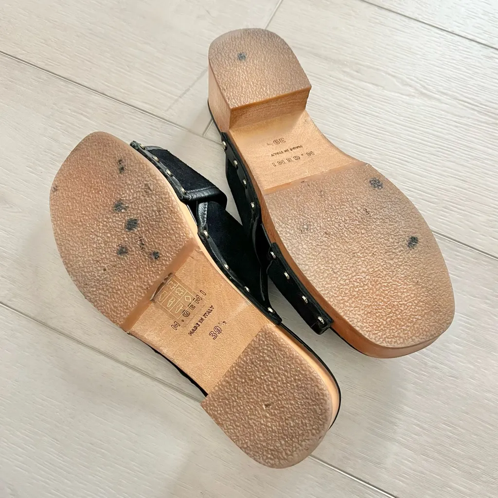 M. Gemi The Mariella Mule in Black Size 39.5 / US 9.5 - Image 2