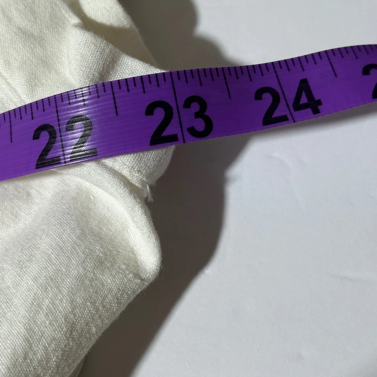 Anthropologie Cap sleeve collared Linen Blend Mini Dress White Size 1X new - Image 10