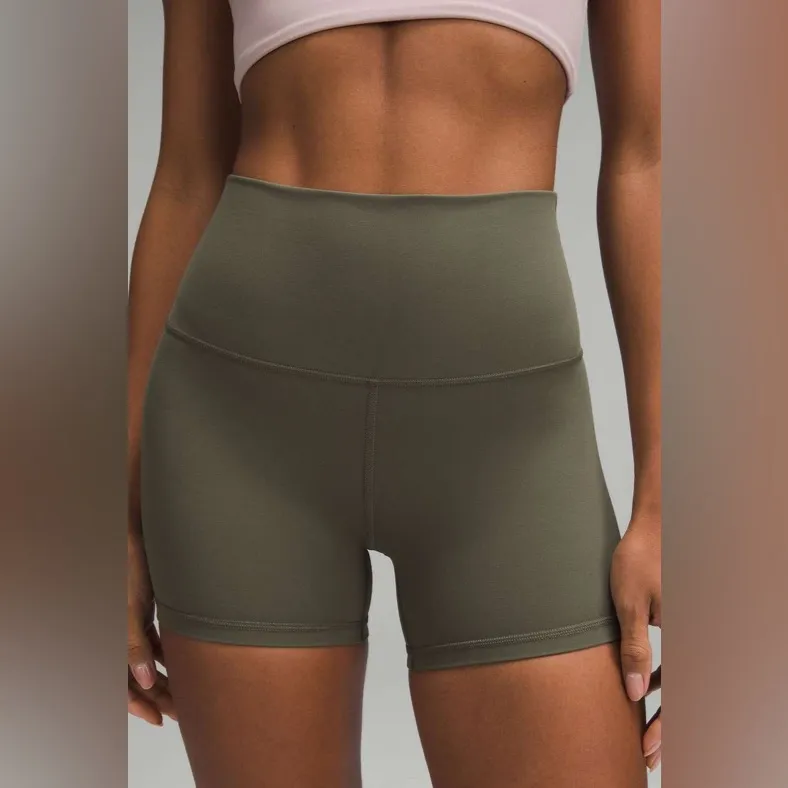 NWT Lululemon Align High Rise Short 4” Army Green Women’s Shorts Size 10 - Image 4