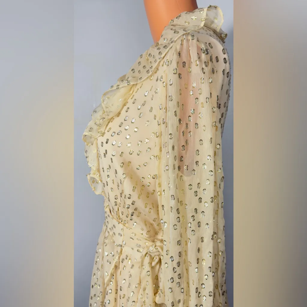 Zimmermann Cream Long Sleeve Dress - Image 4