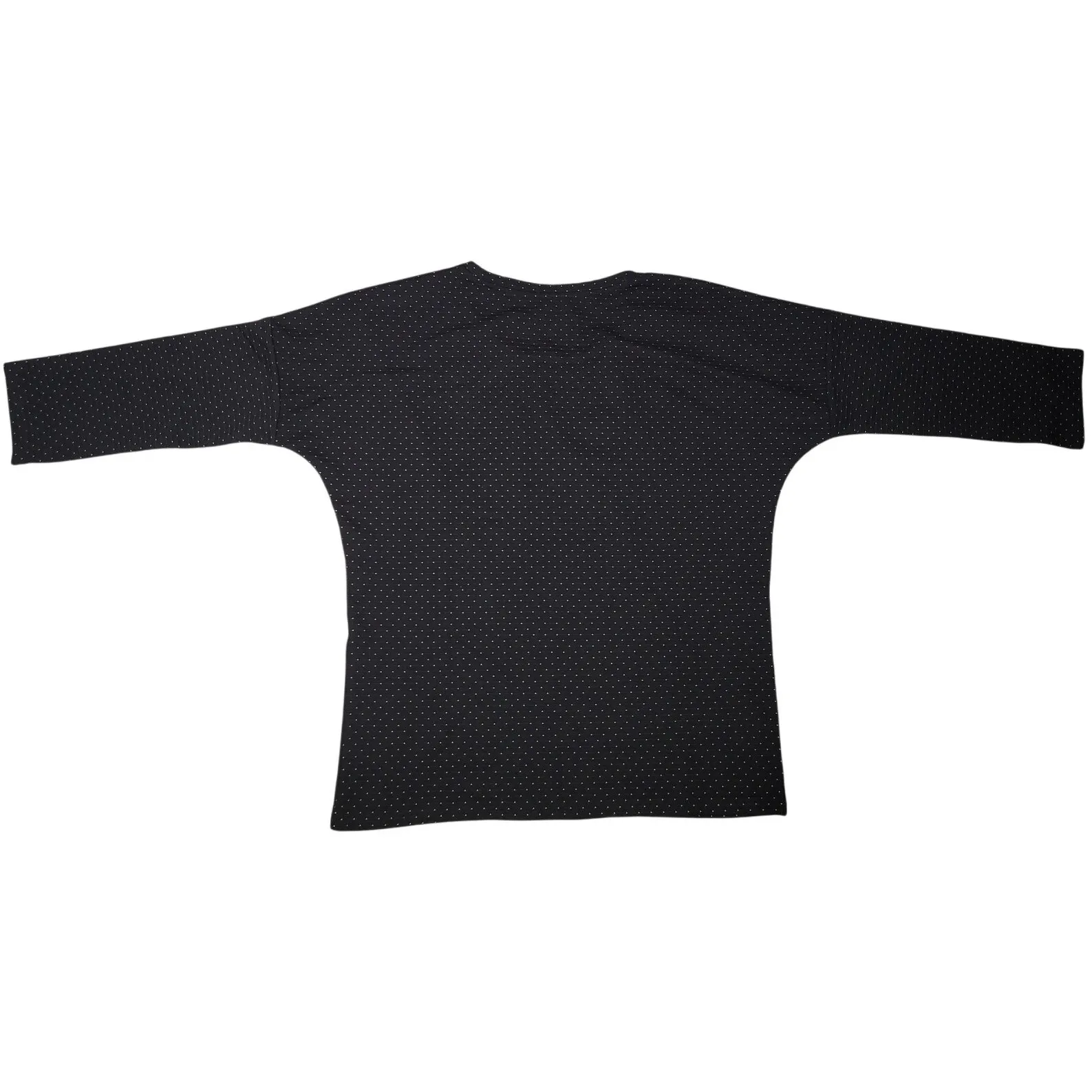 Poools Polka Dot 3/4 Sleeve Scoop Neck Top 38 NWT‎ Black - Image 5