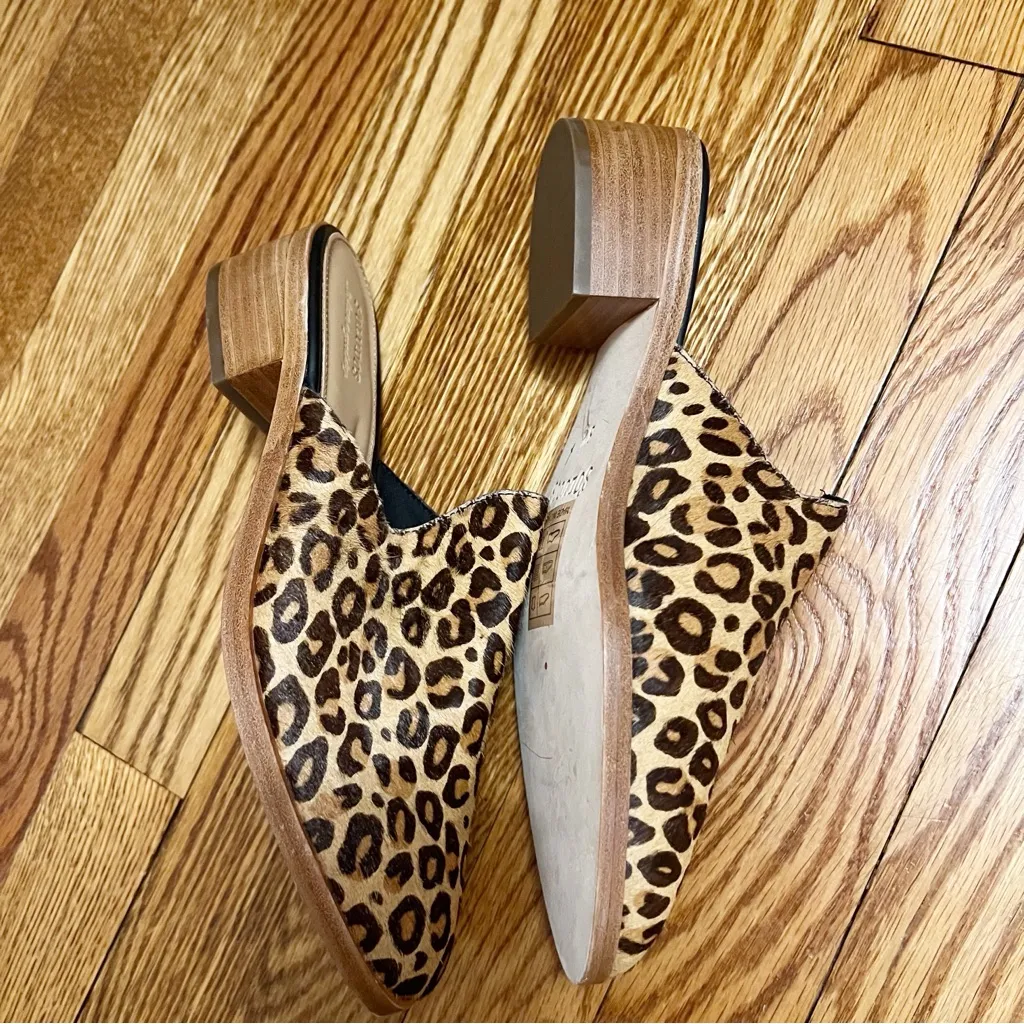 Soludos Leopard Print Venetian Mule Size 8.5 Block Heel - Image 4