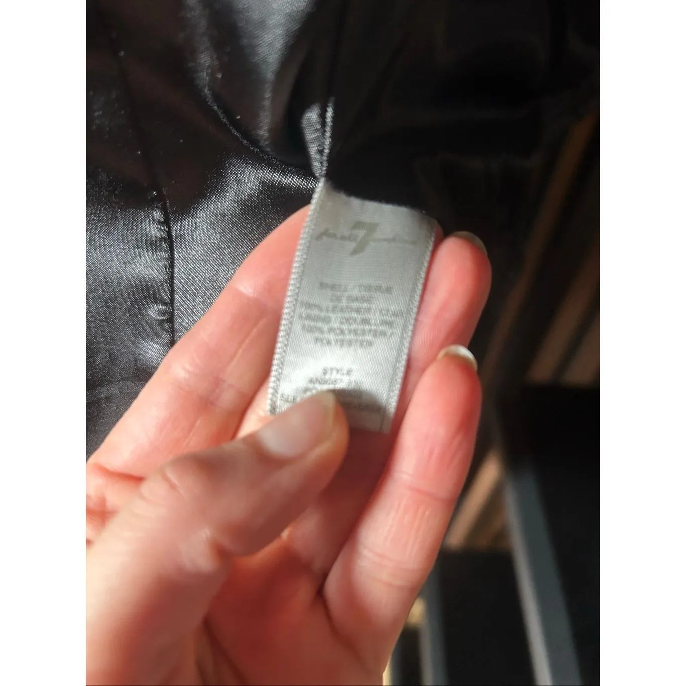 7 For all Mankind Women Rumble Leather Jacket  Size S black moto style short - Image 6