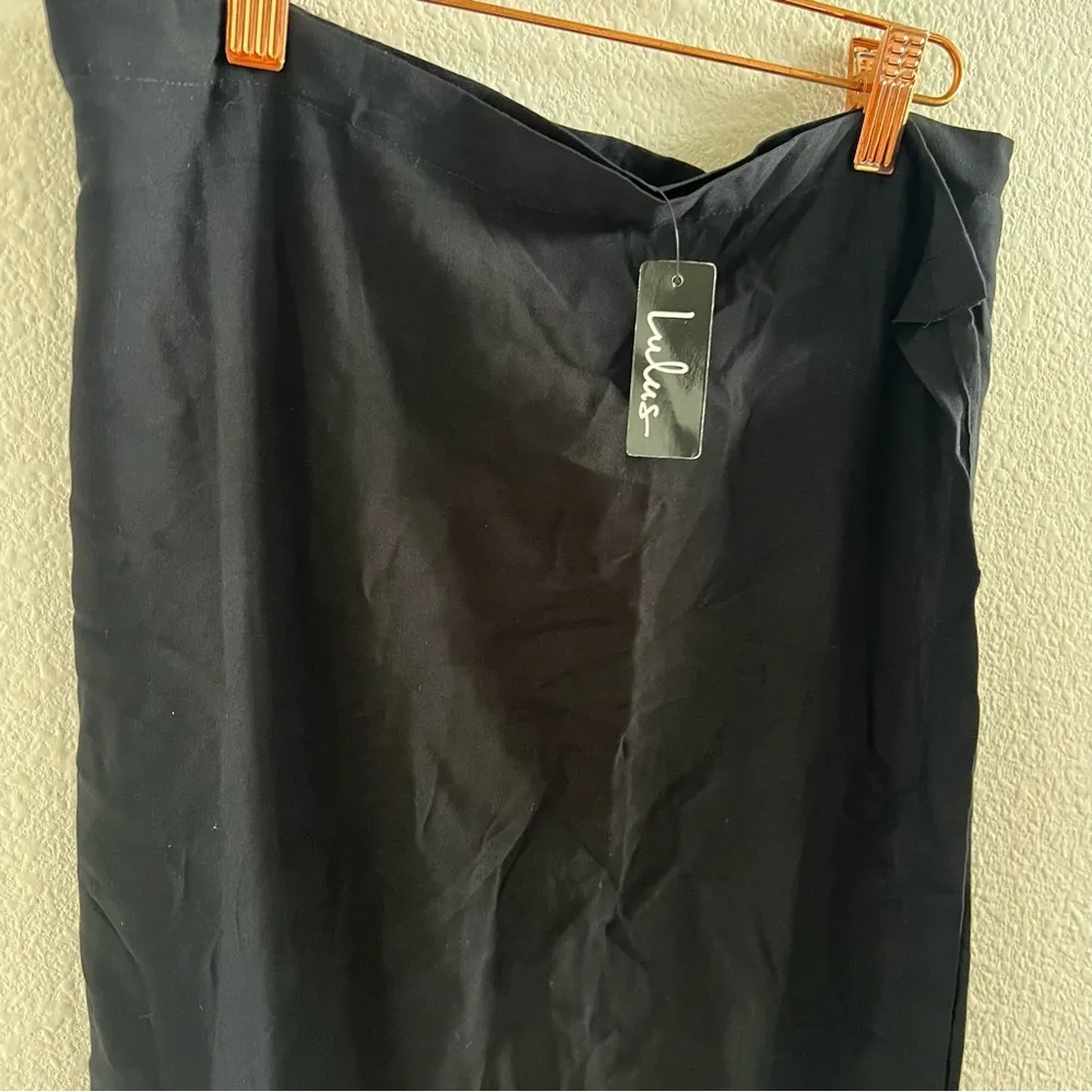 NWT Lulu's Black Tassel Wrap Cover Up 100% Viscose OS - Image 3