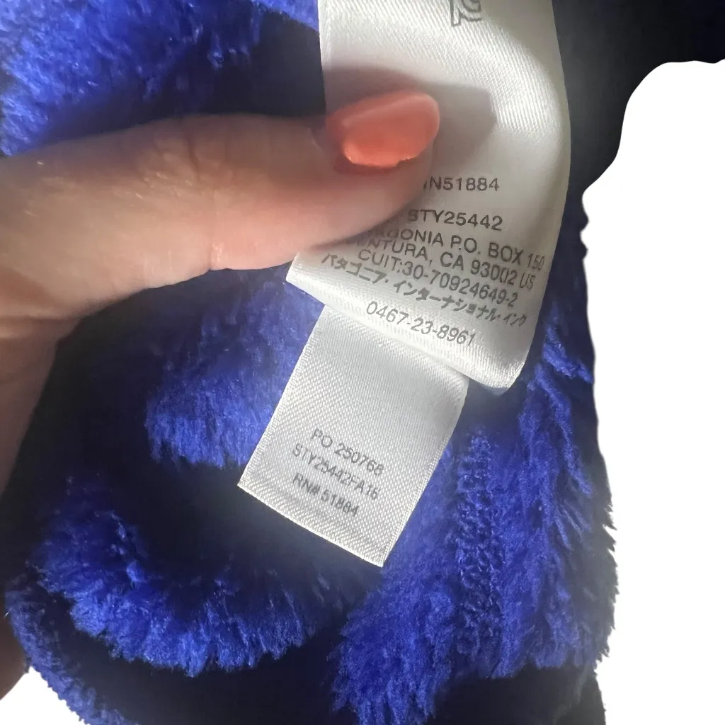 Patagonia Re-Tool Half-Snap Button Pullover in blue Large - Image 4