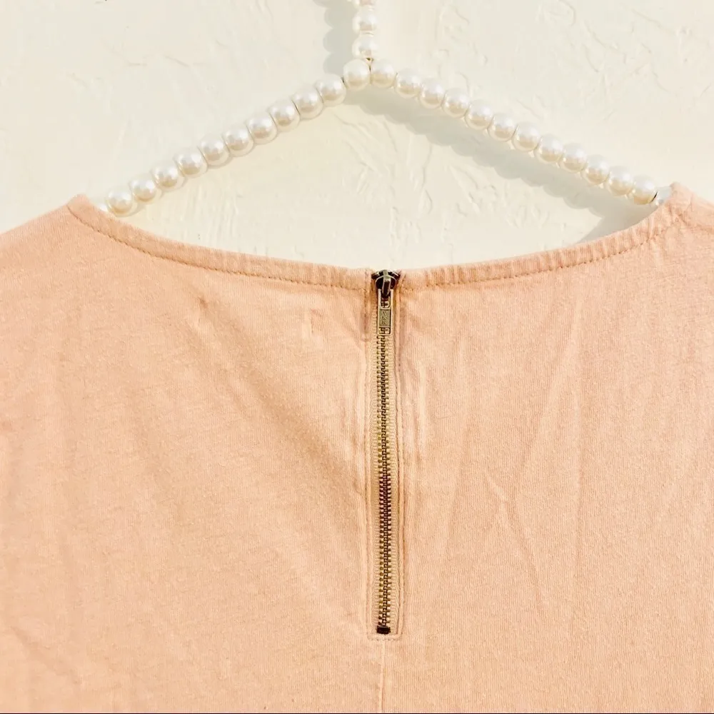 Madewell Pink Back Zip Swing Tee - Image 5