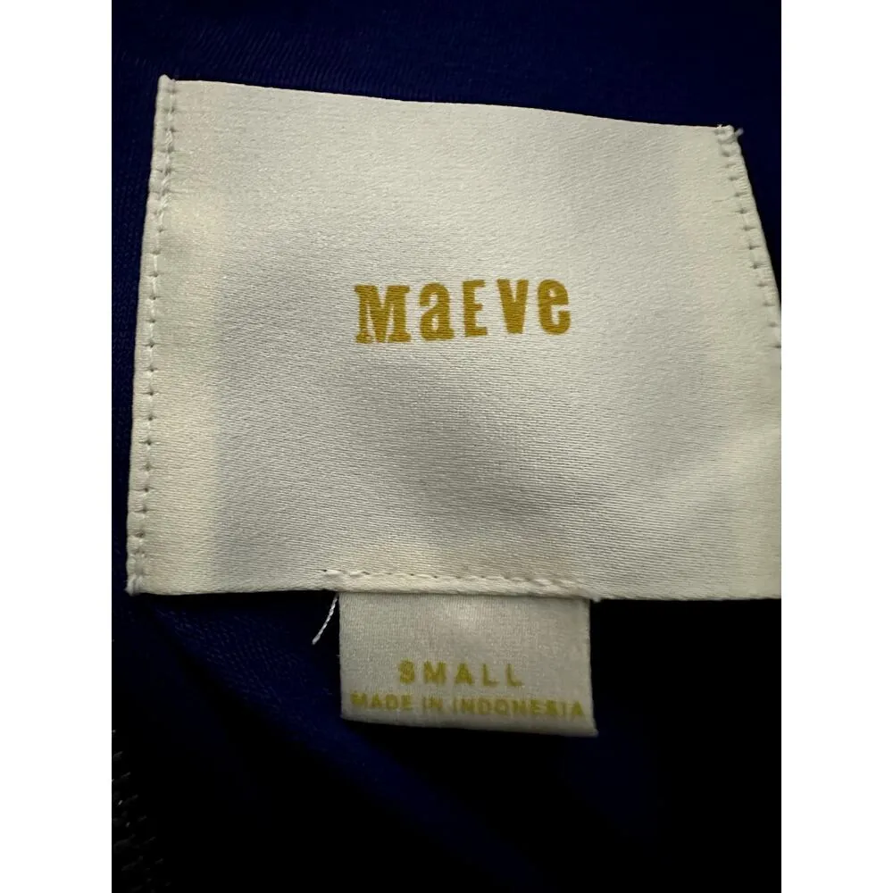 Anthropologie Maeve Ottoman Ruffle Dress Blue size Small - Image 4