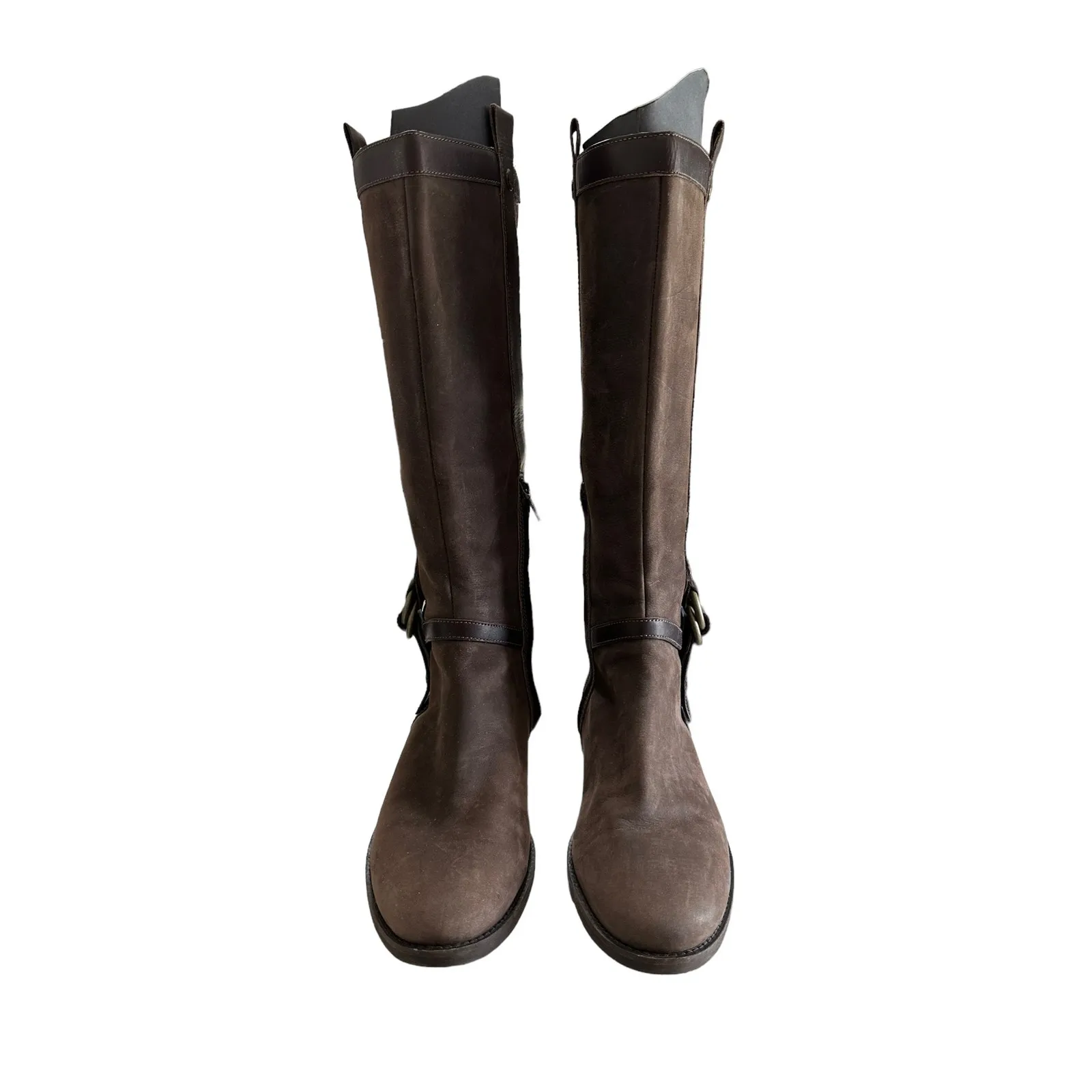 Cole Haan brown leather harness pull on knee high boots size 8.5‎ - Image 6