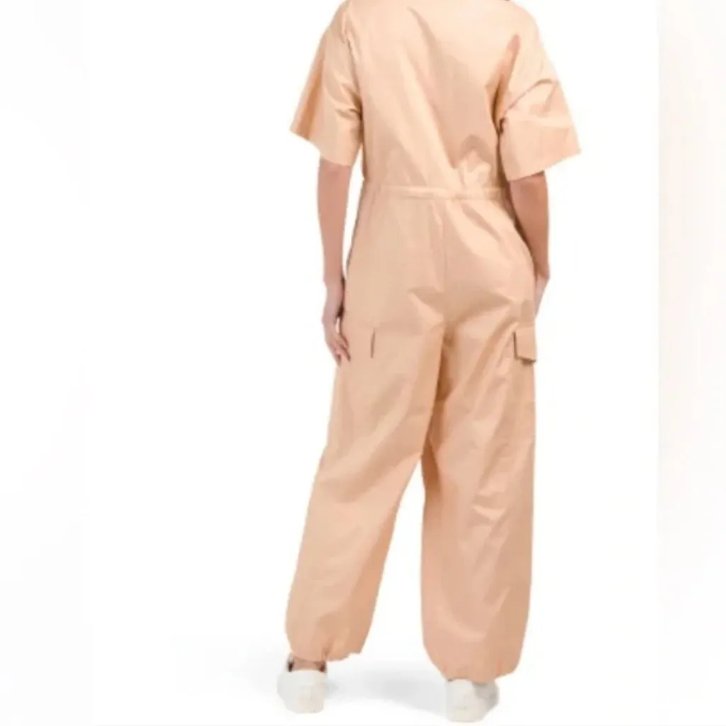 NWOT Zara Gabardine Utility Bob Cargo Relax Fit Jumpsuit Bloggers Fav - Image 8