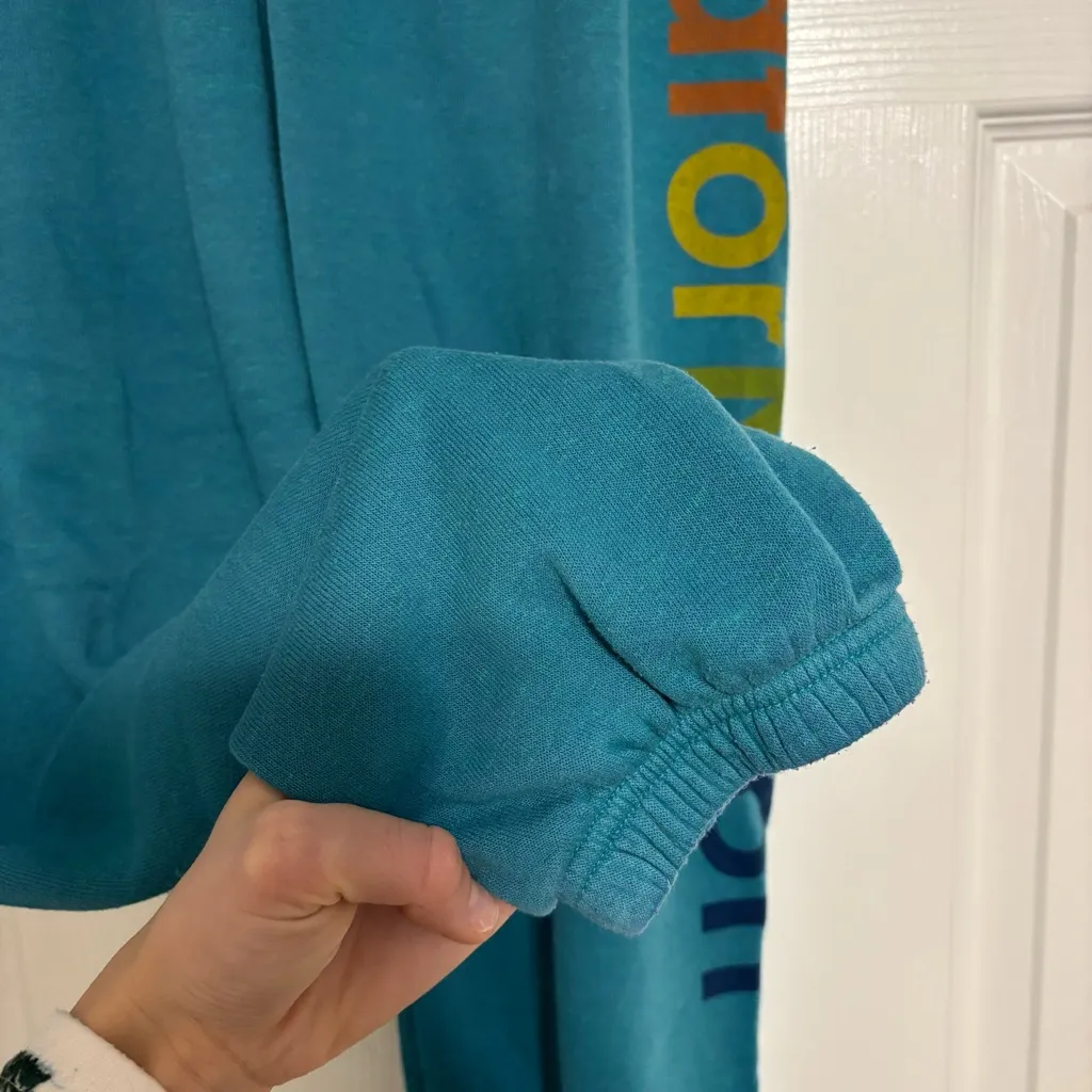 Aviator Nation Oahu Hawaii Teal Sweatpants - Image 10