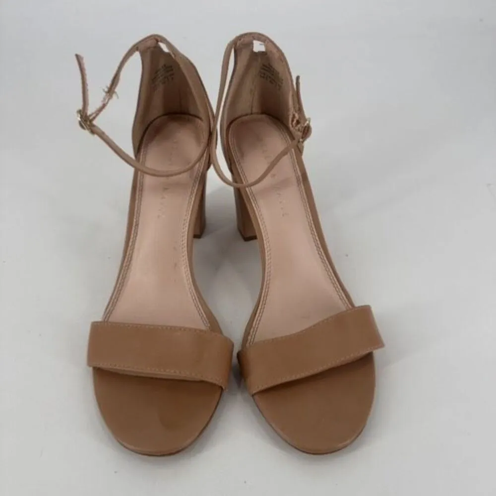 Kelly‎ & Katie Hailee Nude Pump T Strap Sandals Size 8.5 - Image 5
