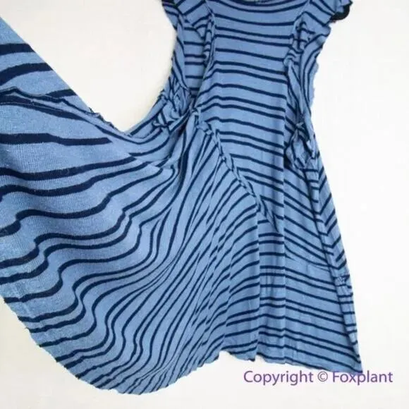 New! Free People Between The Lines Tunic Top dress in blue , size‎ XS - Image 4