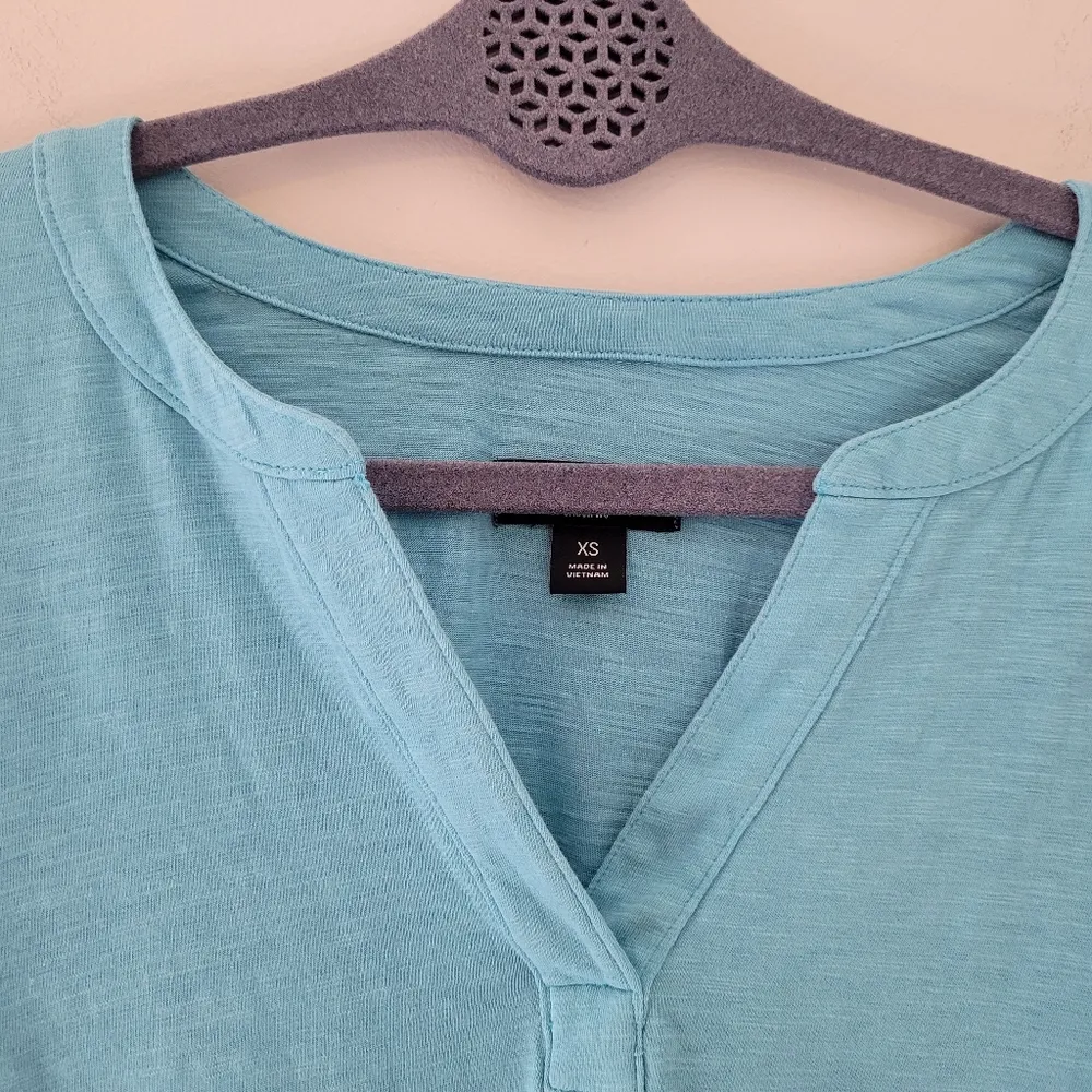 Jason Wu J  Teal Puff Sleeve T-Shirt - Image 4