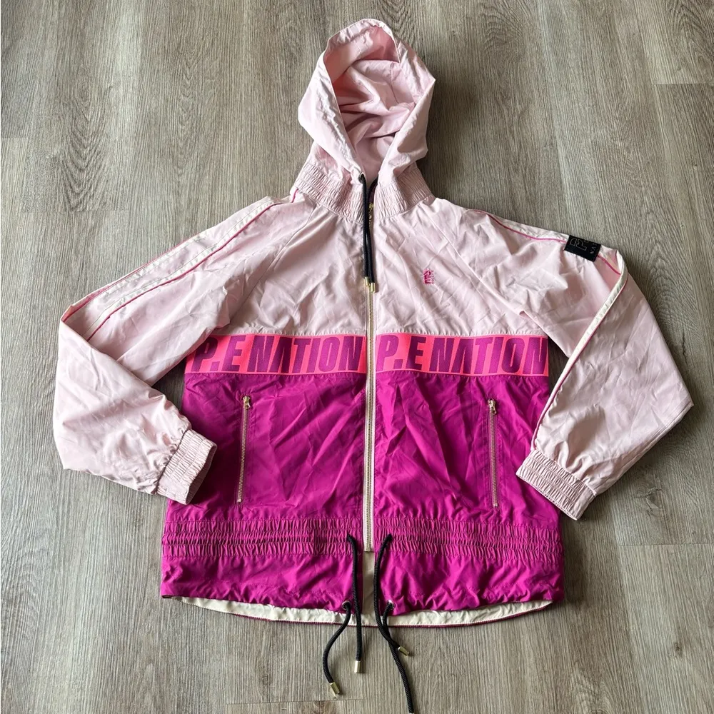 P.E. NATION Transit Man Down Jacket Pink - Image 6