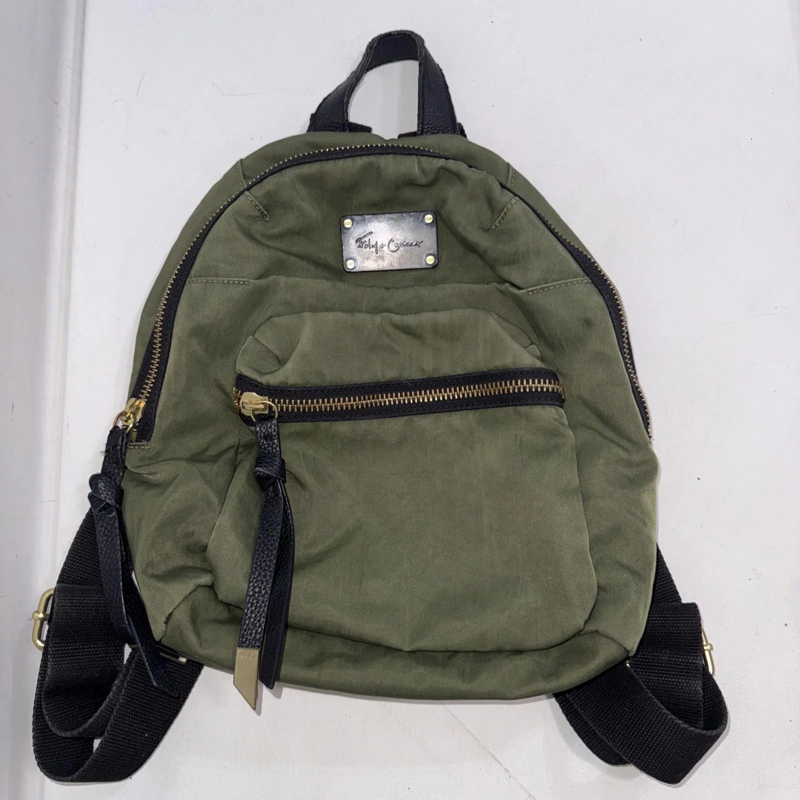 Foley Corinna Fusion Nylon Desert Green Gorpcore Boho Travel Sml Mini Backpack - Image 15