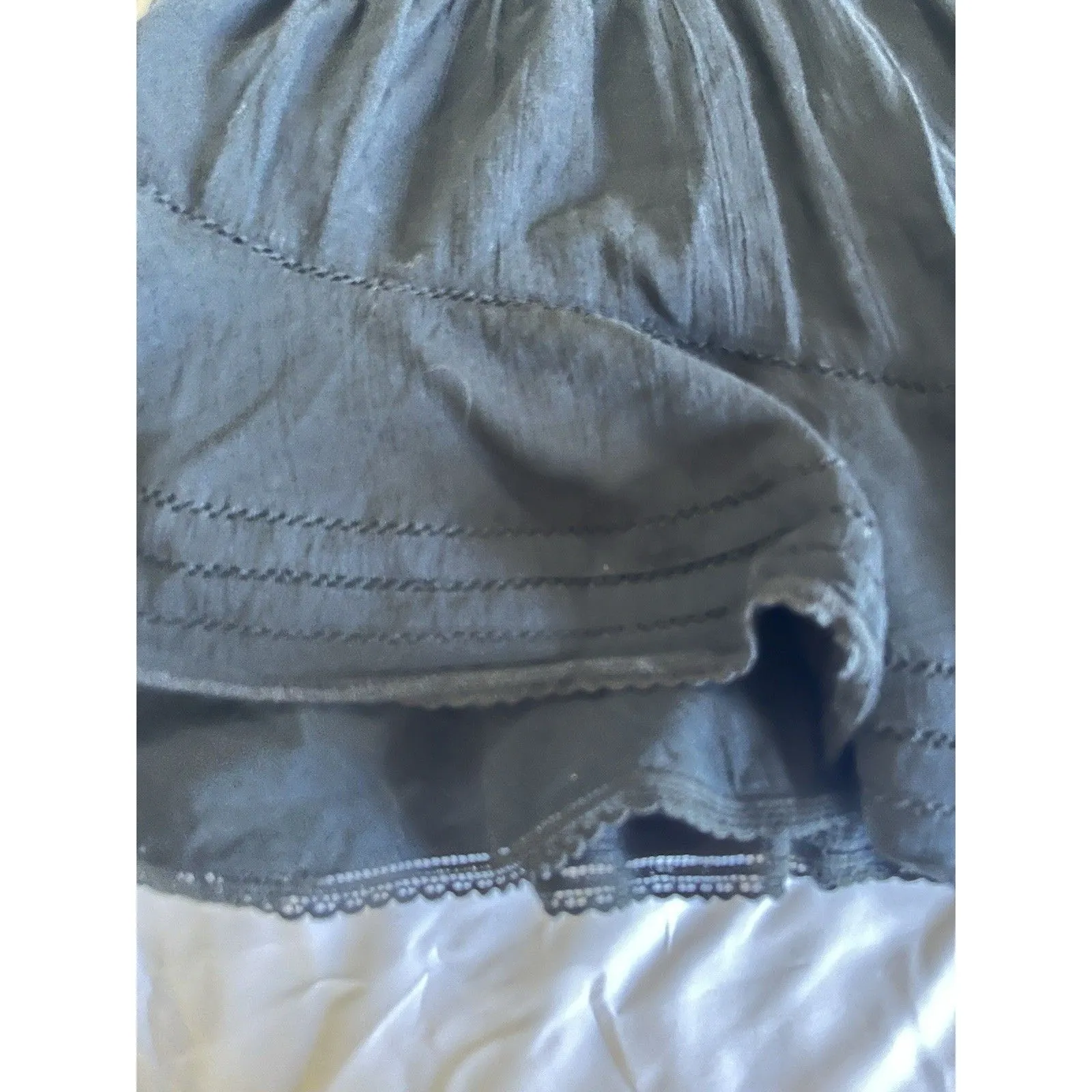 AERIE Rock n’ Ruffle Skort Black Skirt Ruffles Built in Shorts High Rise Medium - Image 5