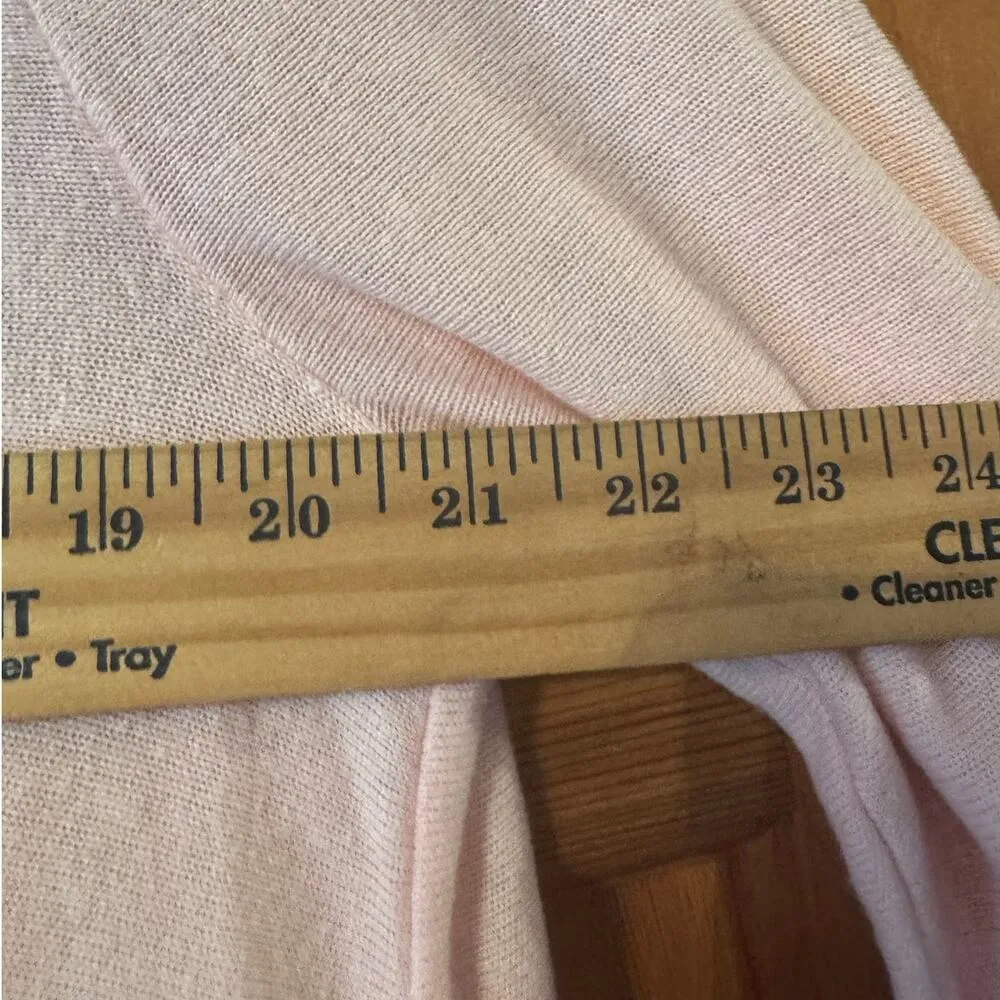 J. Jill L Pink Linen blend open front Cardigan Classic Linen blend Size L - Image 7
