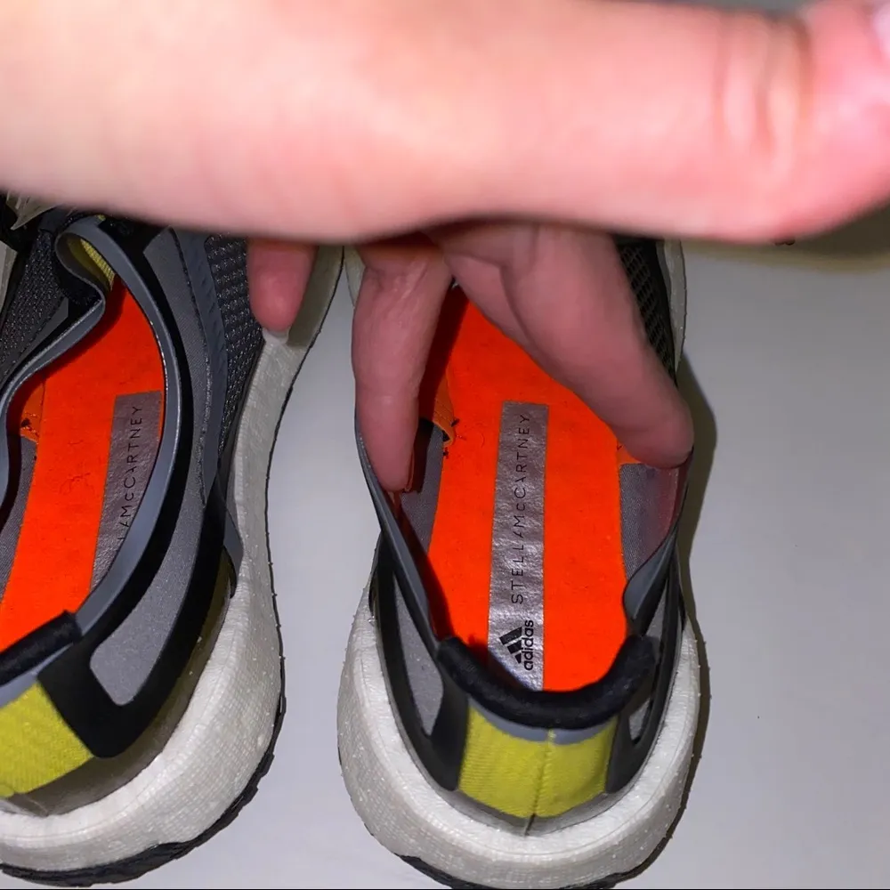 ADIDAS by Stella McCartney Pulse Boost HD Running Sneakers orange yellow sz 5.5 Gray - Image 14