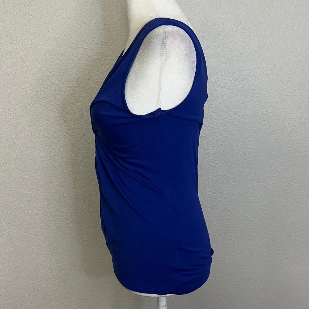 Express Twist Front Tank Top Royal Blue Size XS NWT - Image 4