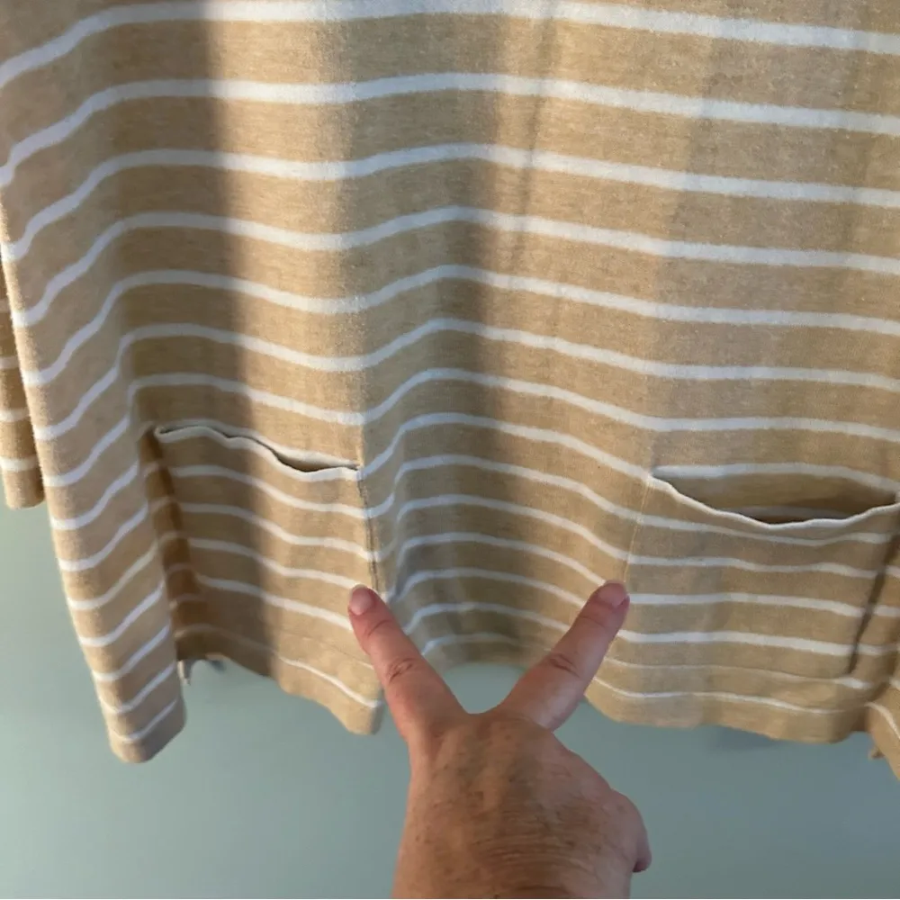 Lilly Pulitzer Elba Camel and White Sweater. Size Medium. - Image 7