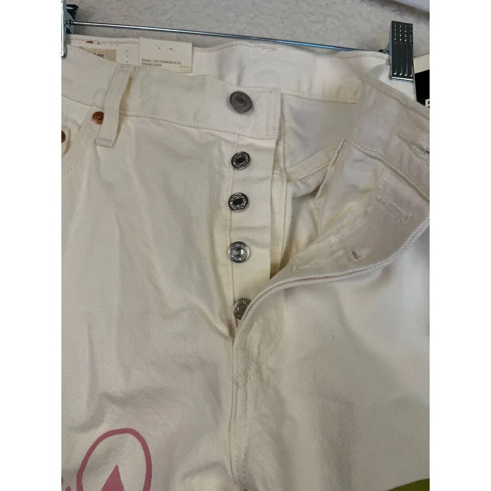 NWT Levis Premium 90s 501 Straight Fit Love Trip Unisex‎ Big E 32X30 Mid Rise - Image 4