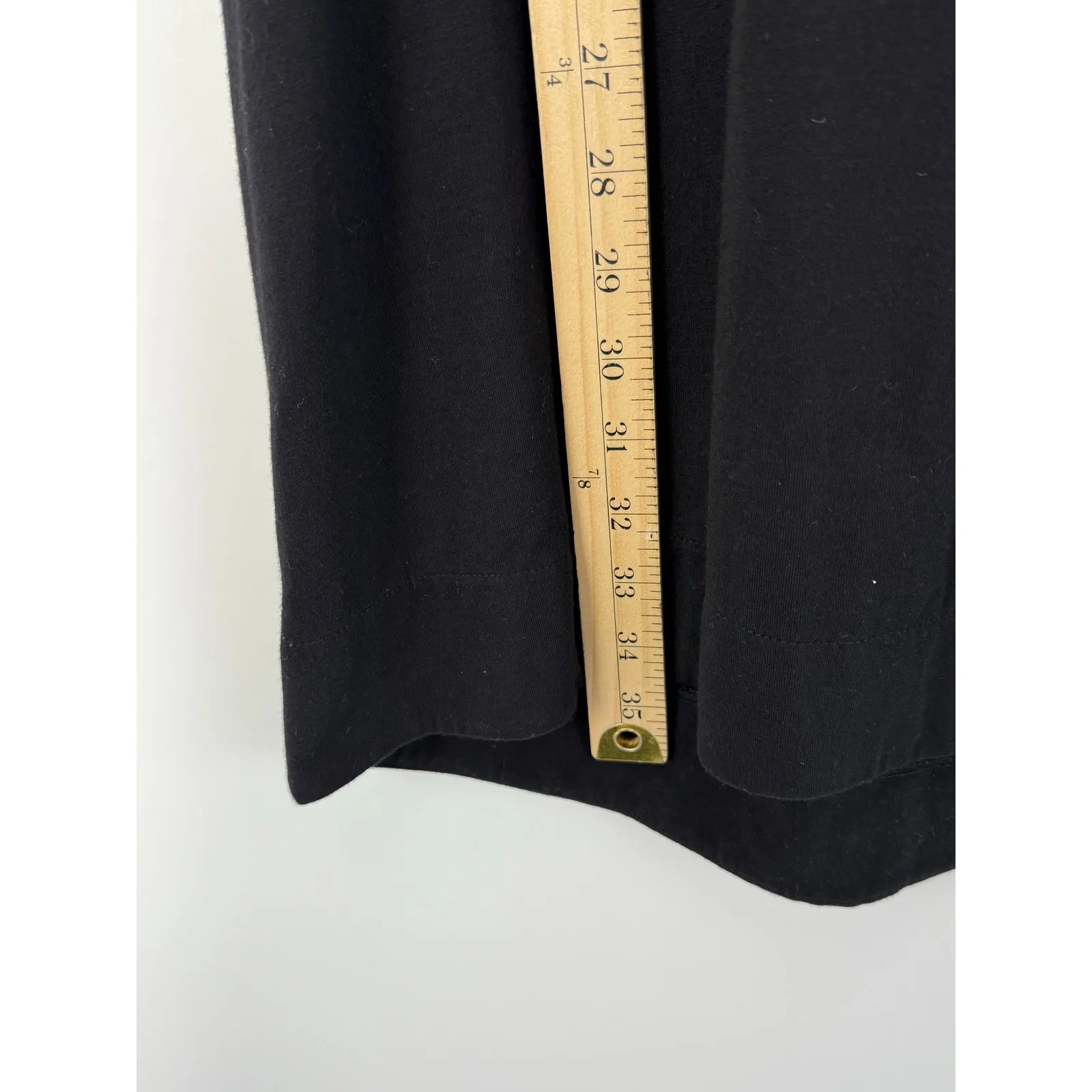 Cuyana Black Short Sleeve Pocket T Shirt Dress XS Pima Cotton Modal Minimalist - Image 6