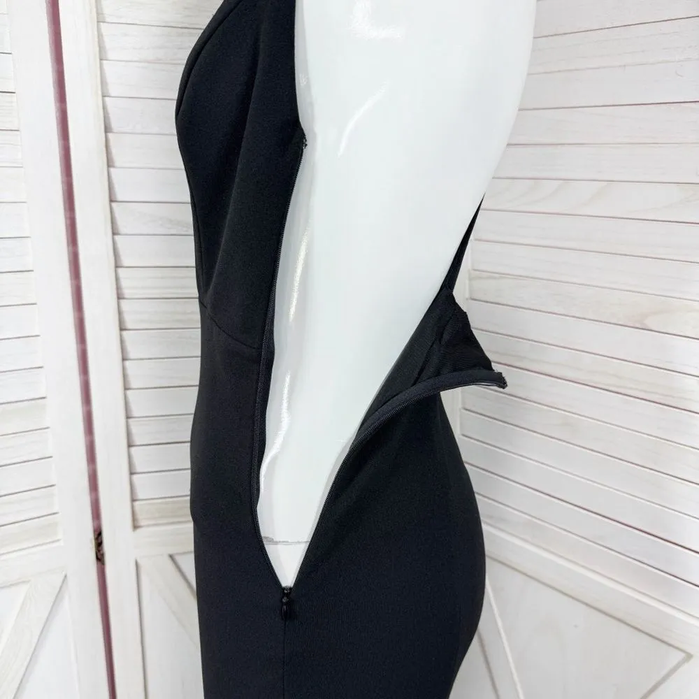 Lulus‎ Amelia Plunge Neck Racerback Sleeveless Maxi Dress Evening Gown Black XS - Image 7