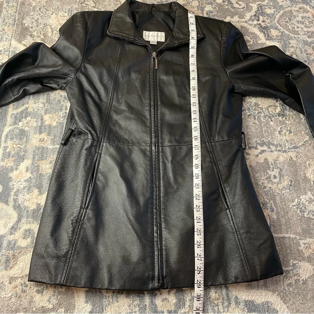 Worthington Black Leather Jacket - Image 7