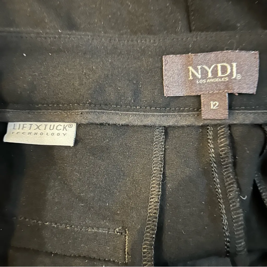NYDJ Black Lift & Tuck Technology Trouser Pants Size 12 - Image 4