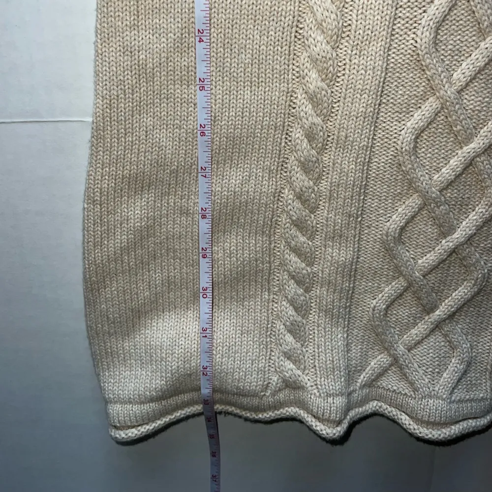 Hooded Cable Knit Sweater Dress with Zippered Pocket Women’s Size S/M - Image 6