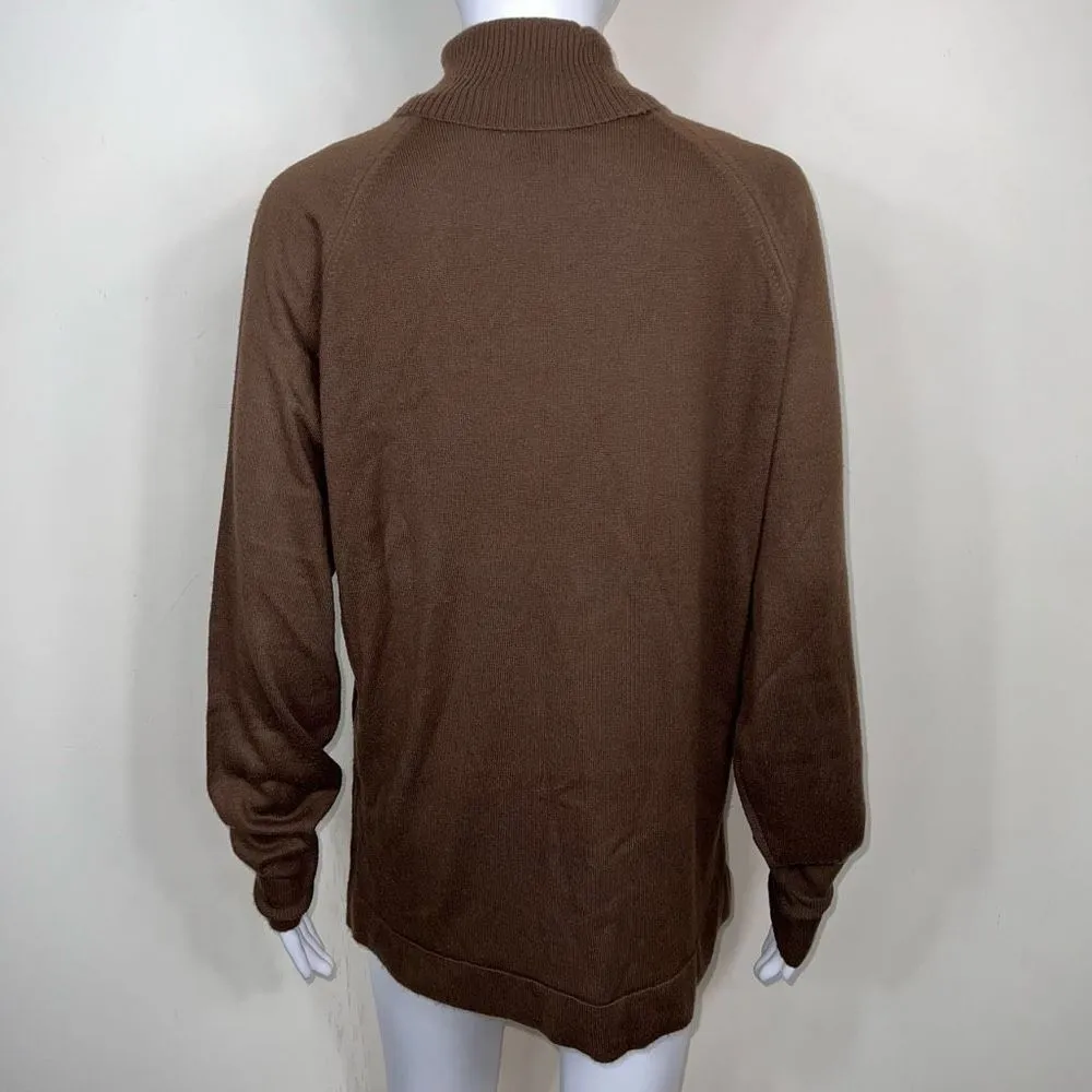 Stulmaker’s of Albany Vintage Acrylic Turtleneck in Brown Size M - Image 5