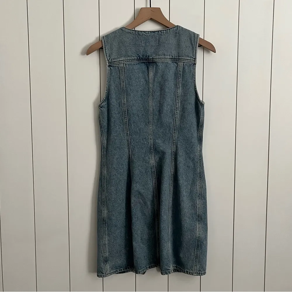 Agolde Trina Denim Dress in Balance - Image 9