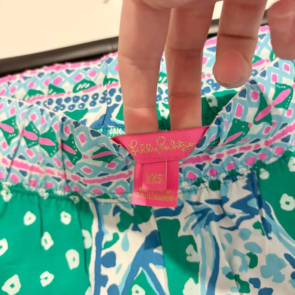 Lilly Pulitzer Bal Harbour Palazzo‎ Pant Emerald Isle On The Prowl Leopard XXS - Image 4