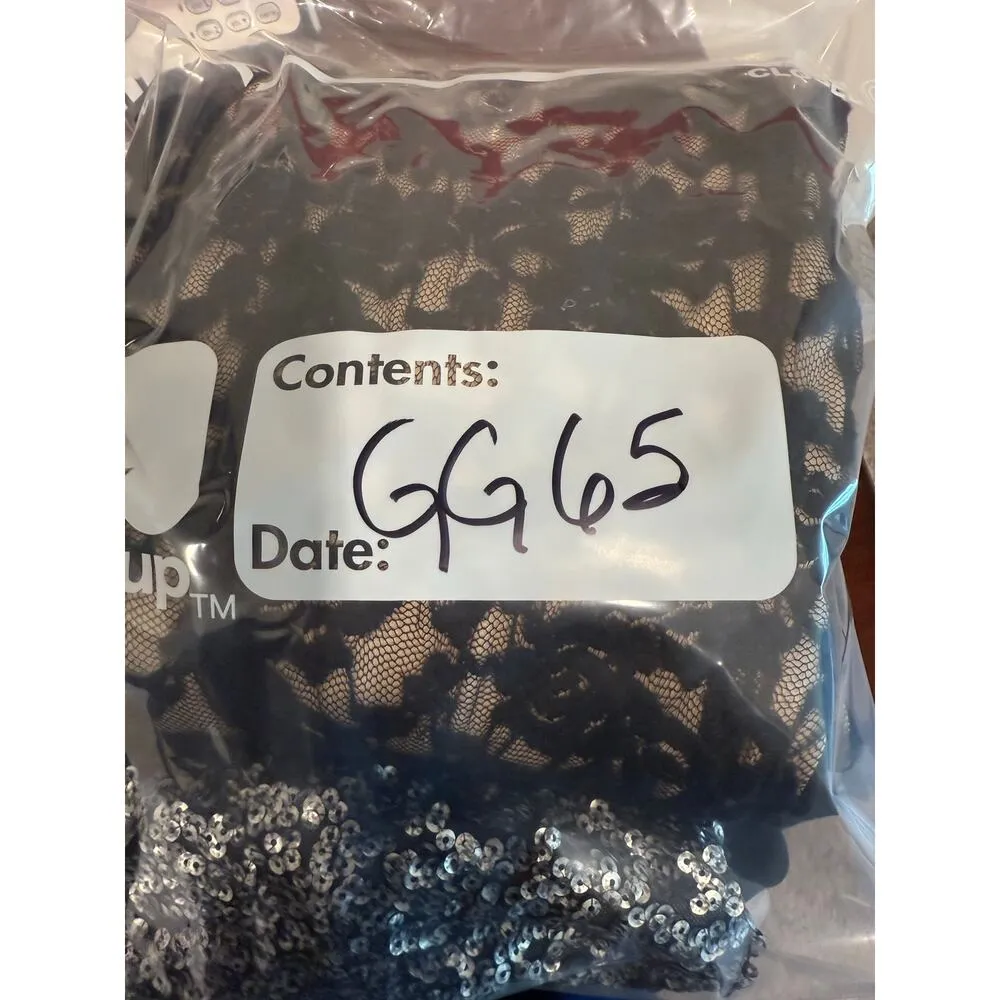 Connected Apparel Sleeveless Plunge V-Neck Lace Maxi Dress Black Women's Size 14 - Image 10