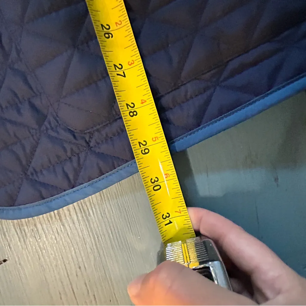 Lands' End Quilted Light Blue Reversible Quilted Jacket | Size 1x - Image 9