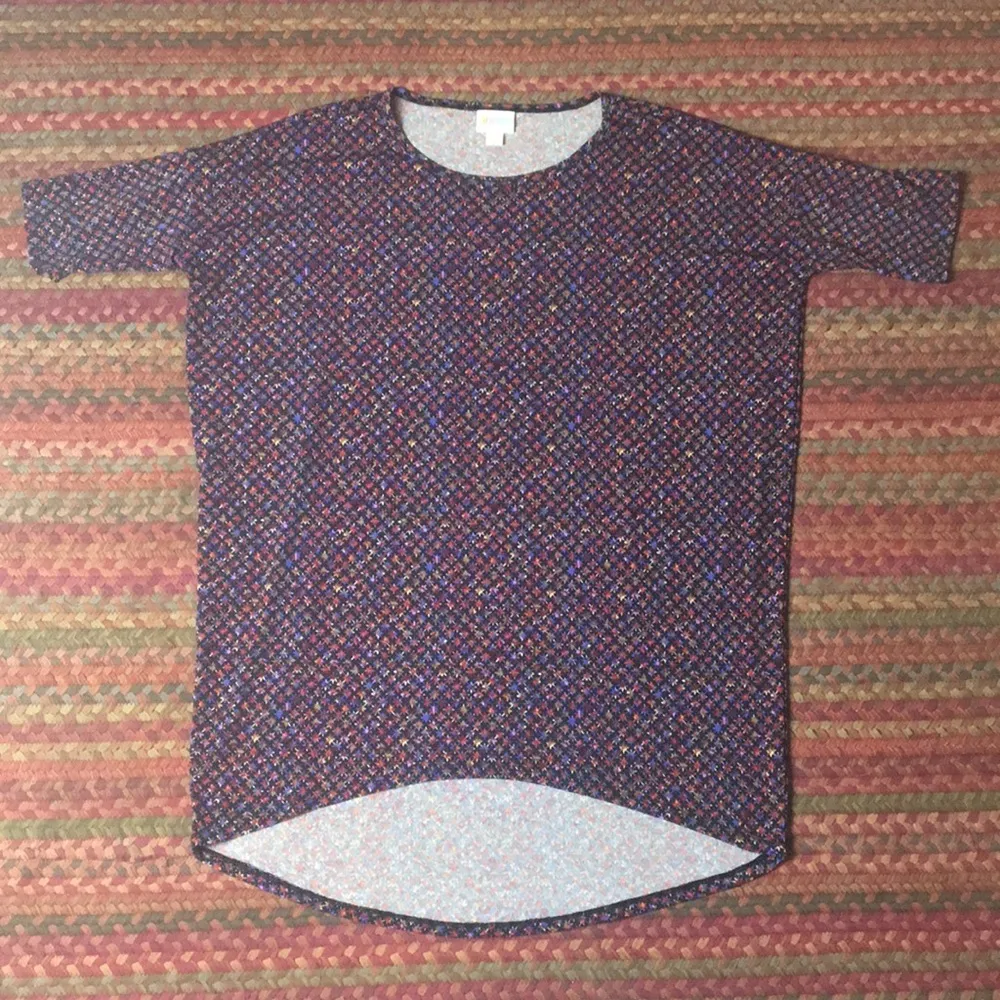 PURPLE DIAMOND LULUAROE TUNIC / OVERSIZED TEE - Image 2