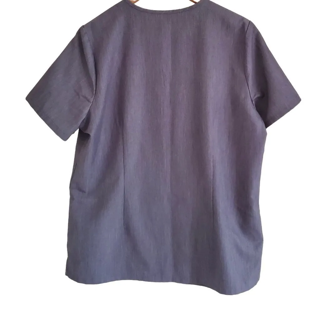 Figs Catarina one pocket, v-neck scrub top, sz L - Image 8