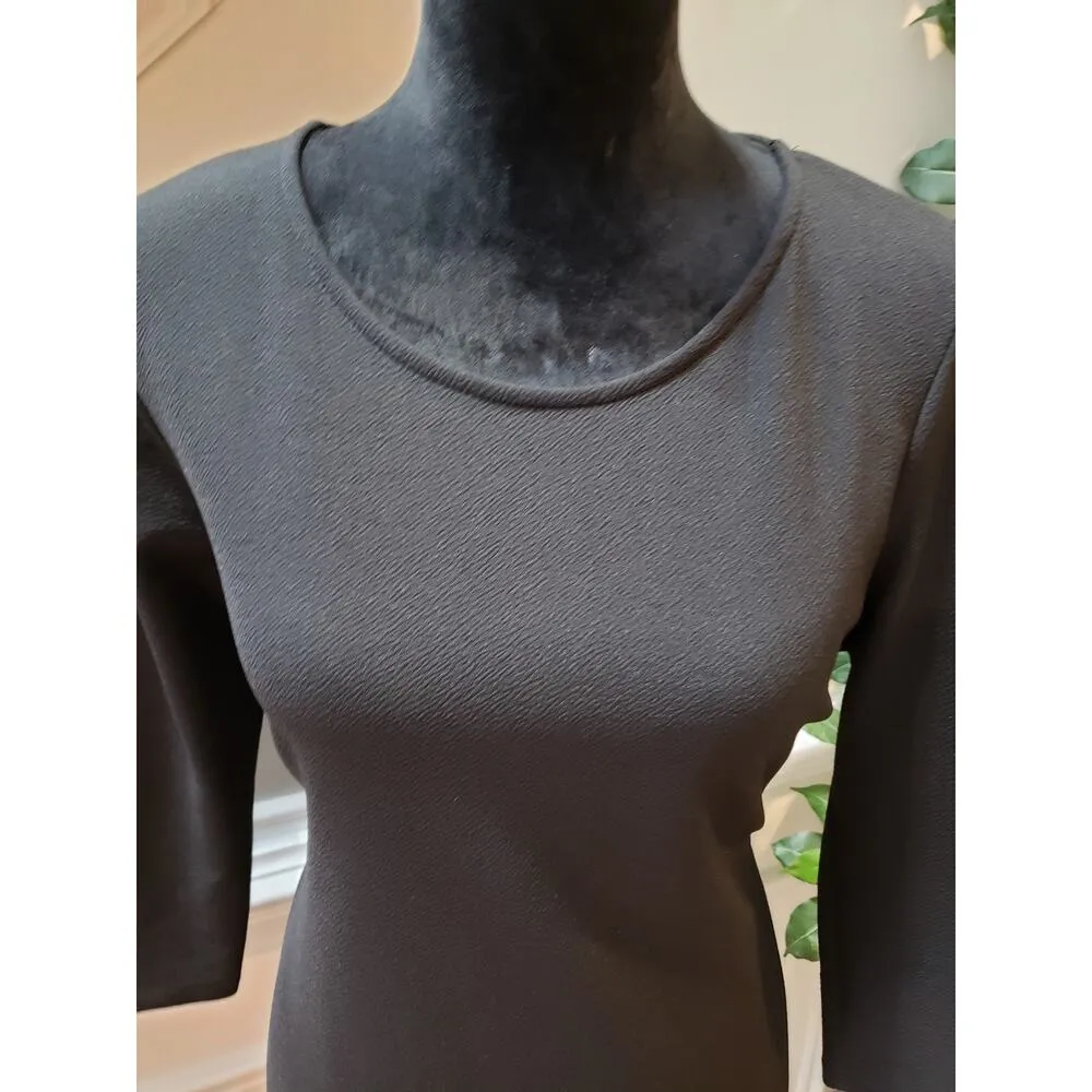 Bar iii Bodycon Dress Women's Size XL Black Elegant 3/4 Sleeves - Image 2