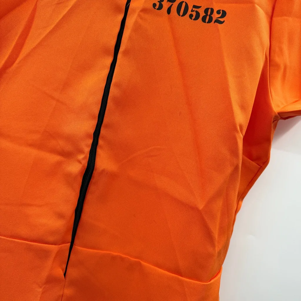 Intimate Inmate Costume Women's Size‎ XL Orange Prison Dress Halloween - Image 6