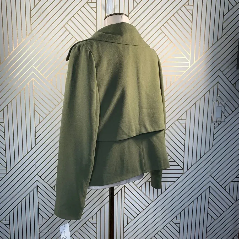 Maison Jules‎ Trench Bolero Jacket in Burnt Olive - Image 8