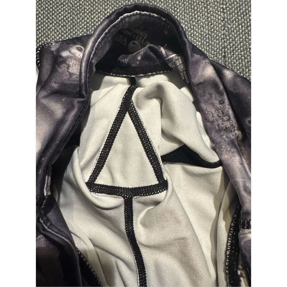 IAB MFG Athletic 2.0 Booty Shorts in Black/White Galaxy/Splatter Print Size 4/XS Black - Image 5